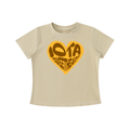 ODMPOD Iota Sweetheart vintage wash slim fit T-shirt with a classic crew neck and soft, worn-in fabric for casual style.