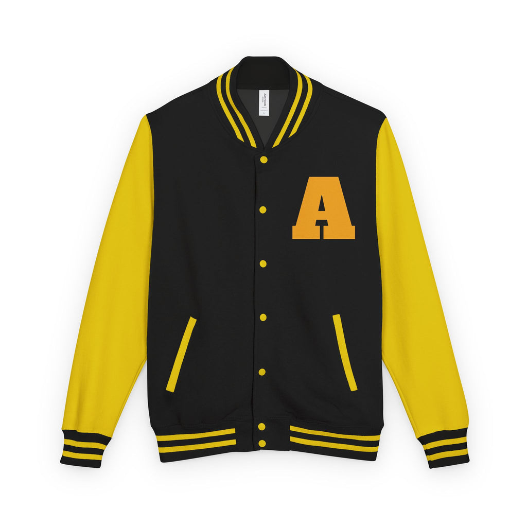 Alpha Letterman Jacket — Ape Face Varsity Jacket with 'A' Patch