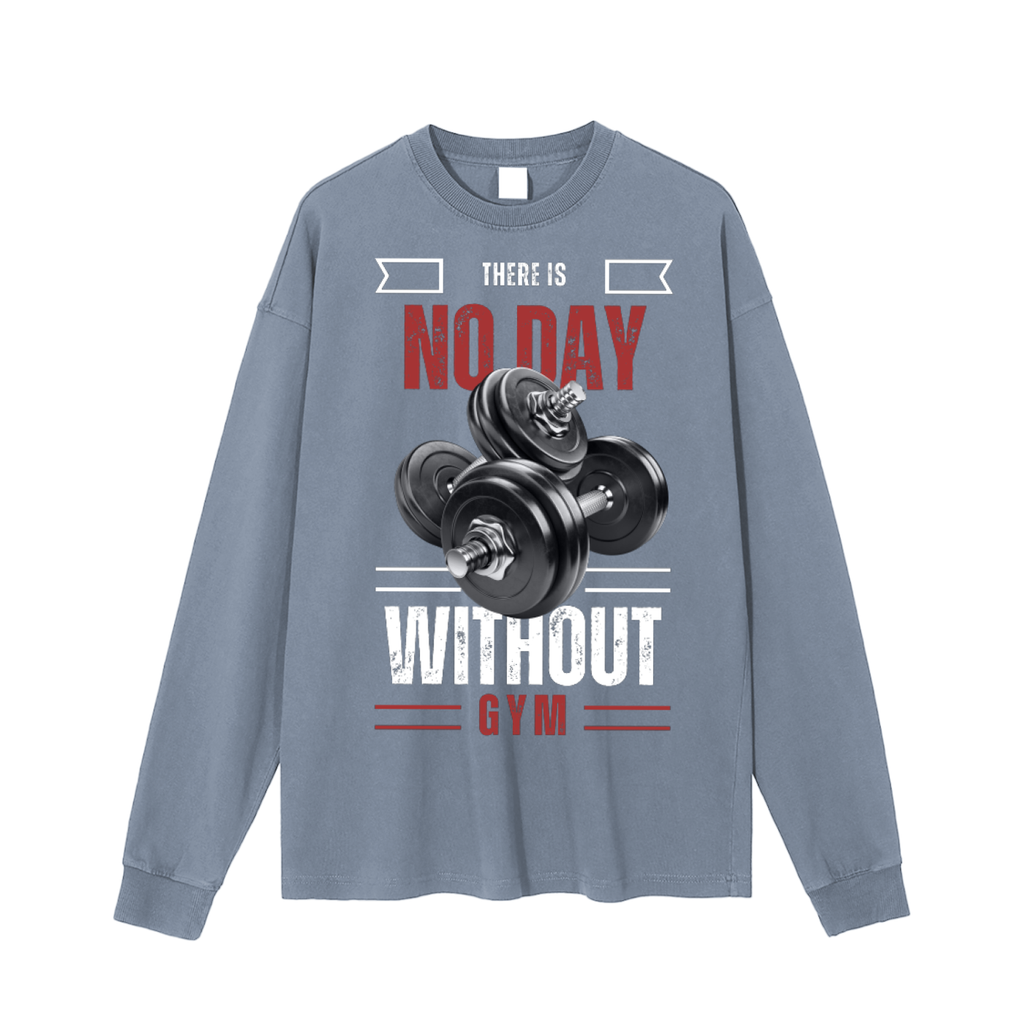 Vintage Washed Long Sleeve T-Shirt - Grizzly Bear Graphics