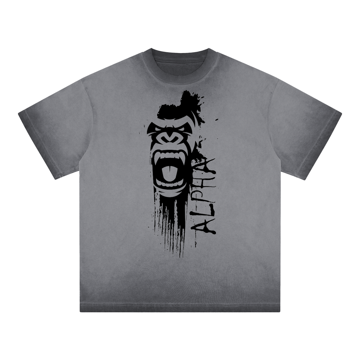 Alpha Reverse Dyed Loose Cotton T-Shirt