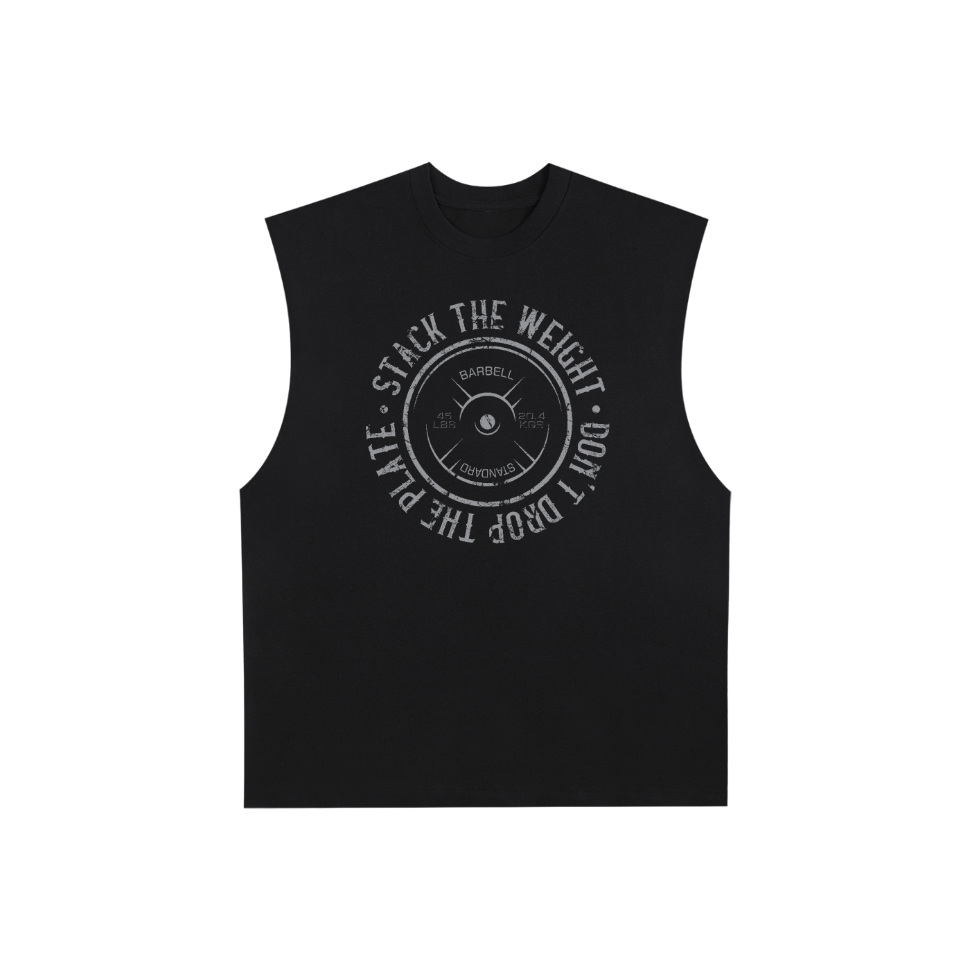 ODMPOD Gym Life Raw Edge Cotton Tank Top featuring a casual sleeveless design with raw edge details, ideal for workout and active wear.