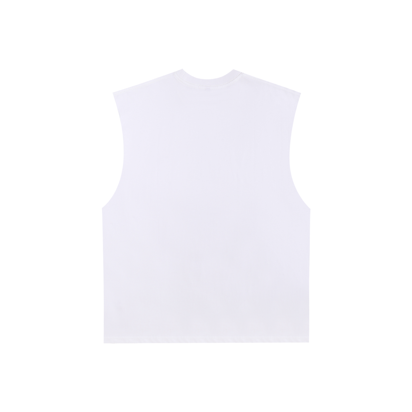 ODMPOD Gym Life raw edge cotton tank top featuring a casual sleeveless design with a raw hem, ideal for workout and everyday wear.