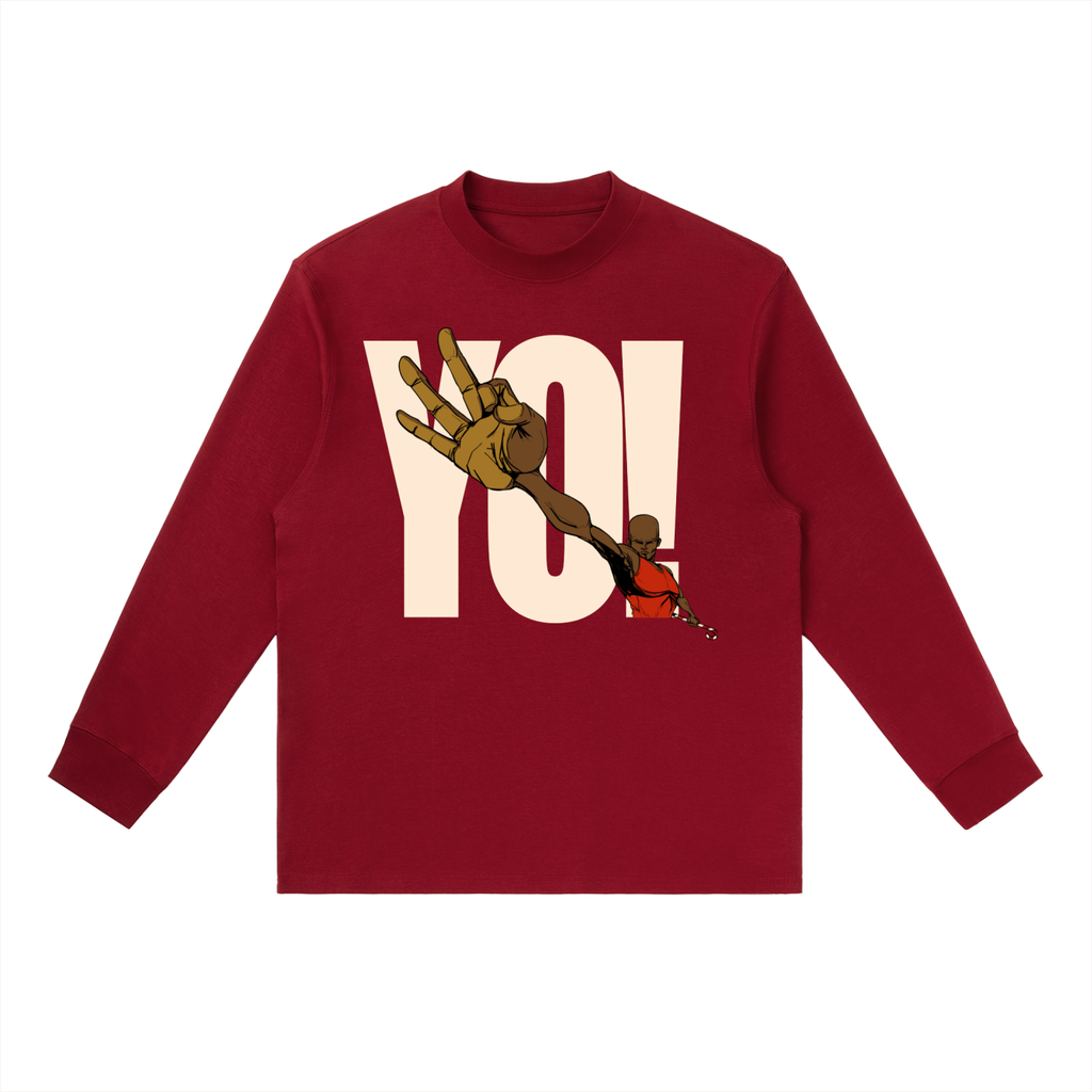 Essential Crewneck Long-Sleeve T-Shirt - Grizzly Bear Graphics