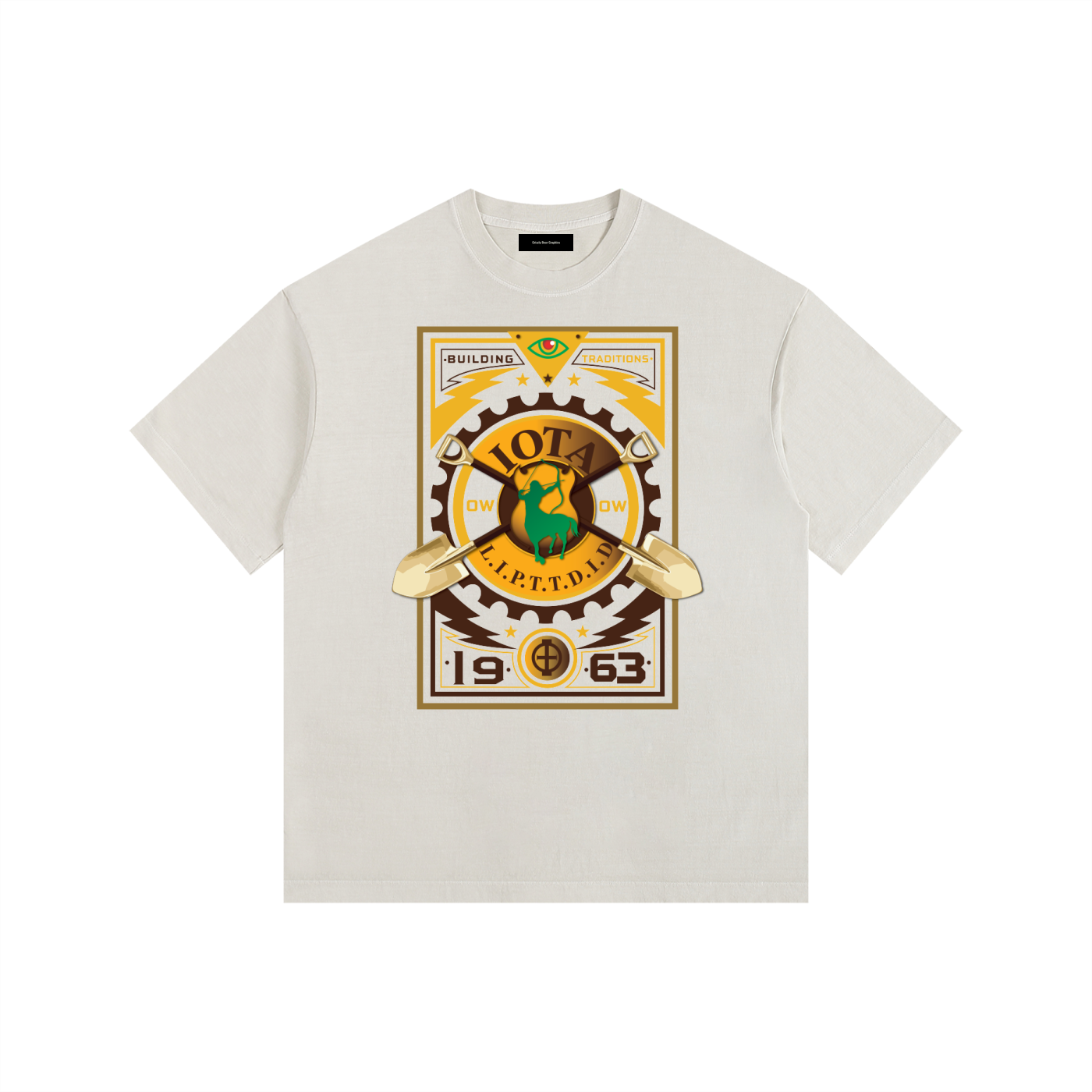 Iota phi theta Vintage Washed Oversized Cotton T-Shirt