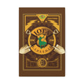 Iota Fraternity Crest Canvas Wall Art – Vintage 1963 Shovel Emblem