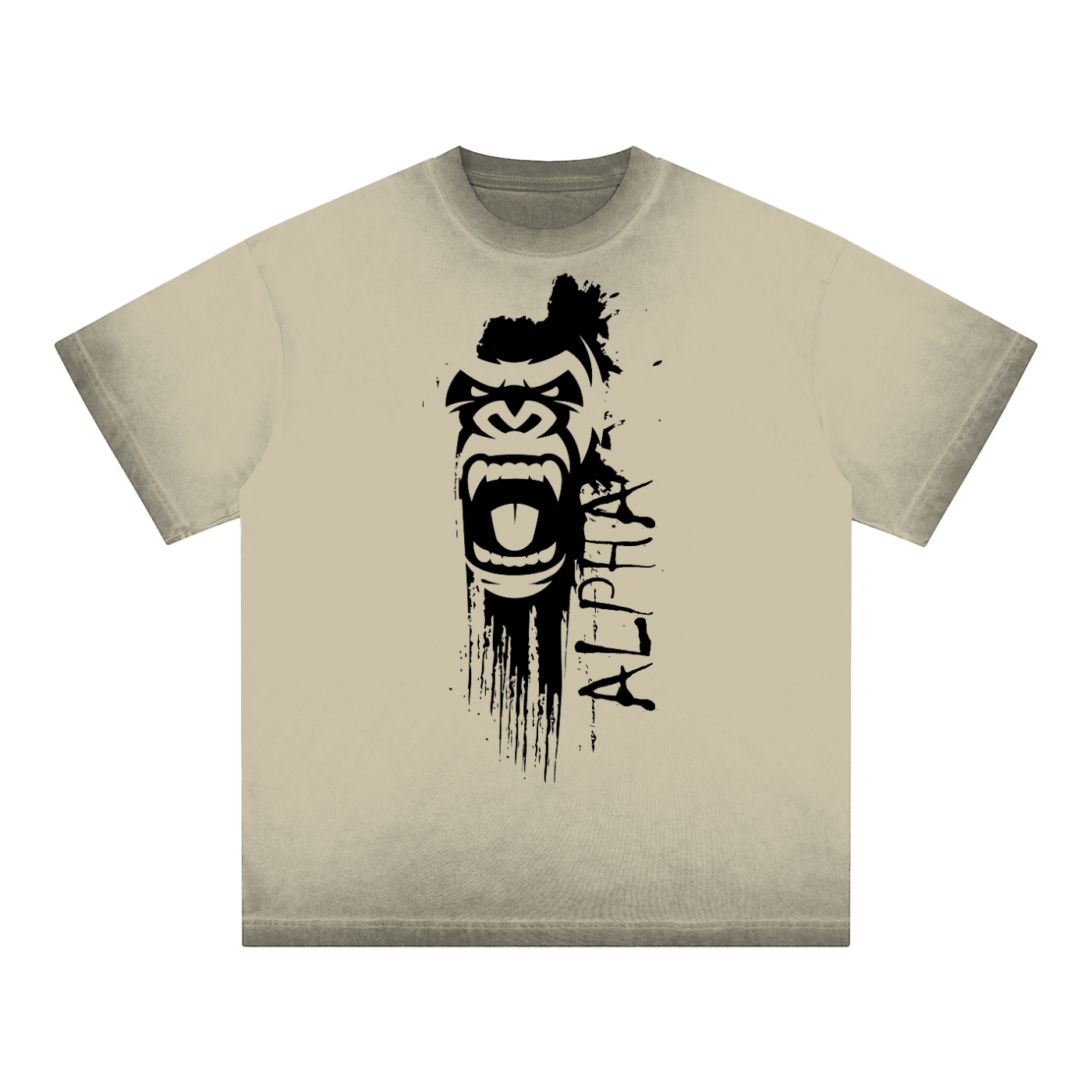 Alpha Reverse Dyed Loose Cotton T-Shirt