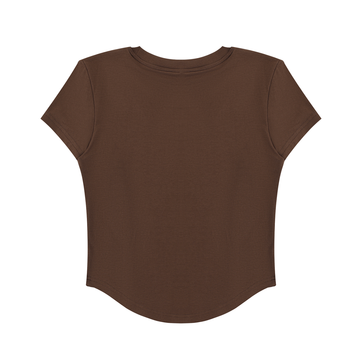 ODMPOD Iota Sweetheart women's paneled crop T-shirt with a fitted design and stylish color blocking, perfect for casual wear.