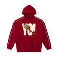 Contrast Piping Raglan Hoodie - Grizzly Bear Graphics