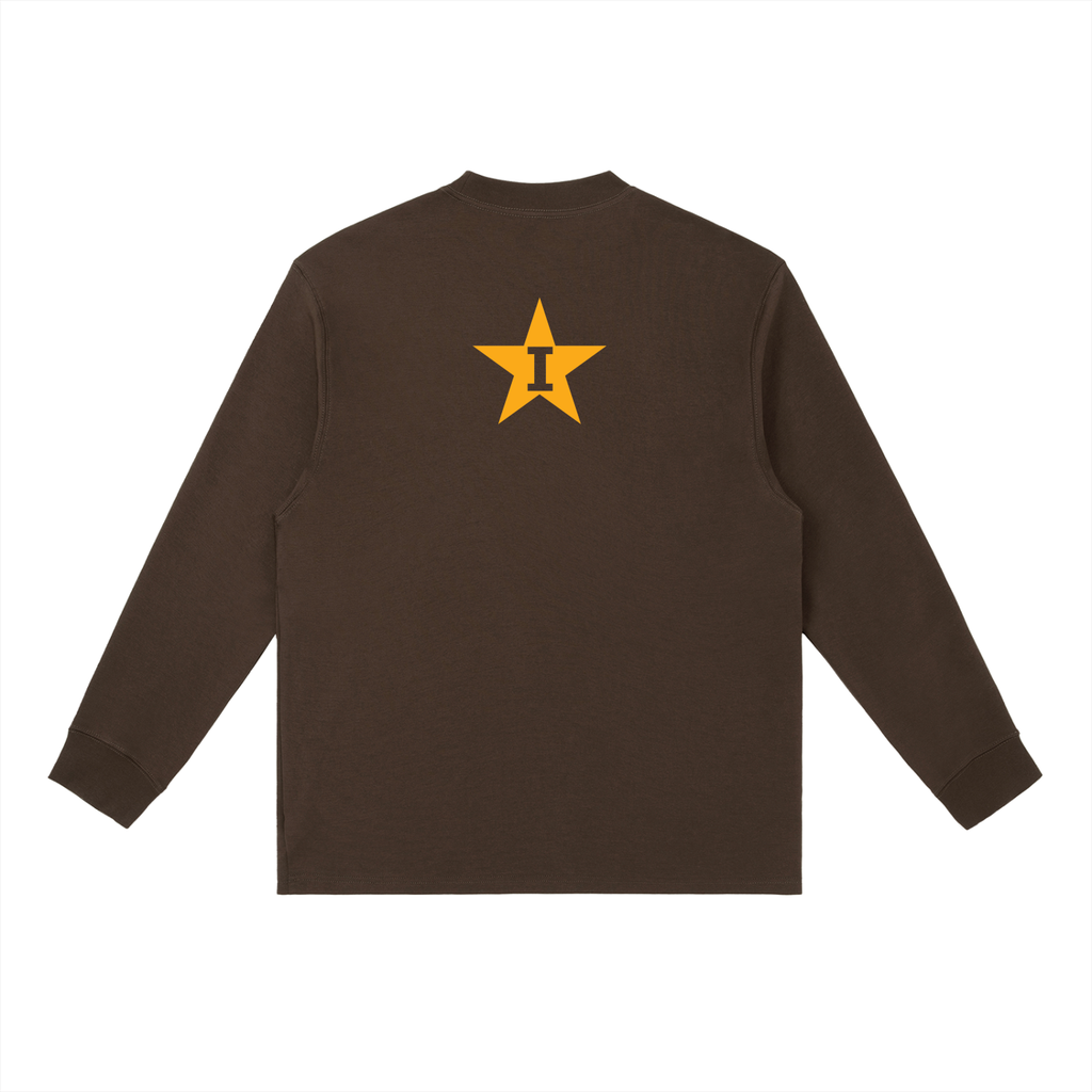 Essential Crewneck Long-Sleeve T-Shirt - Grizzly Bear Graphics