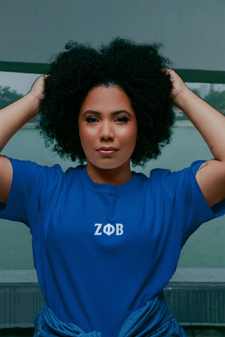 Zeta Phi Beta Fitted T-Shirt - Grizzly Bear Graphics