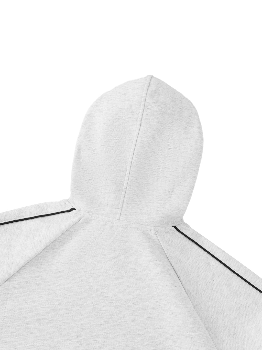 Contrast Piping Raglan Hoodie - Grizzly Bear Graphics