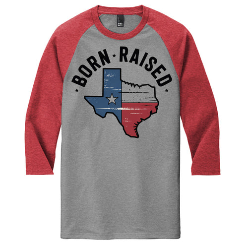 Born in Texas T-shirt from Grizzly Bear Graphics featuring a graphic design with Texas-themed artwork.